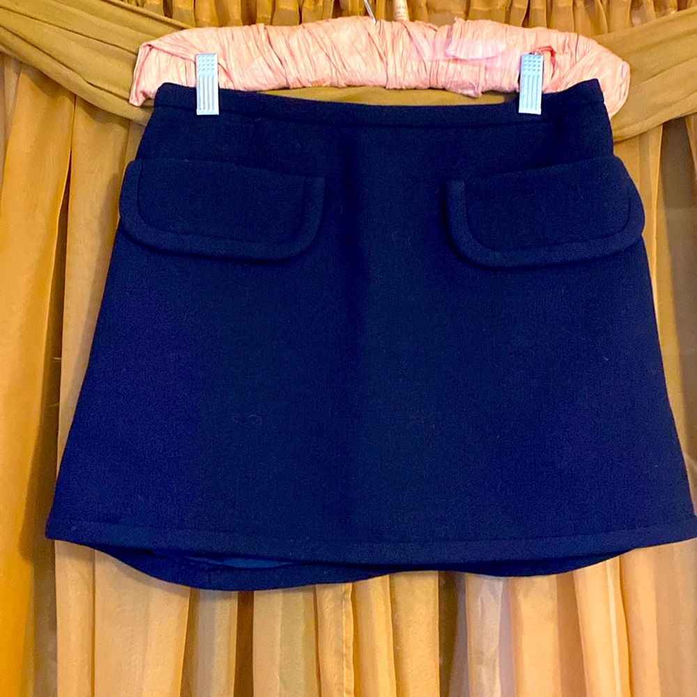 Marc Jacobs Dark Navy Mini Skirt with Flap Pockets